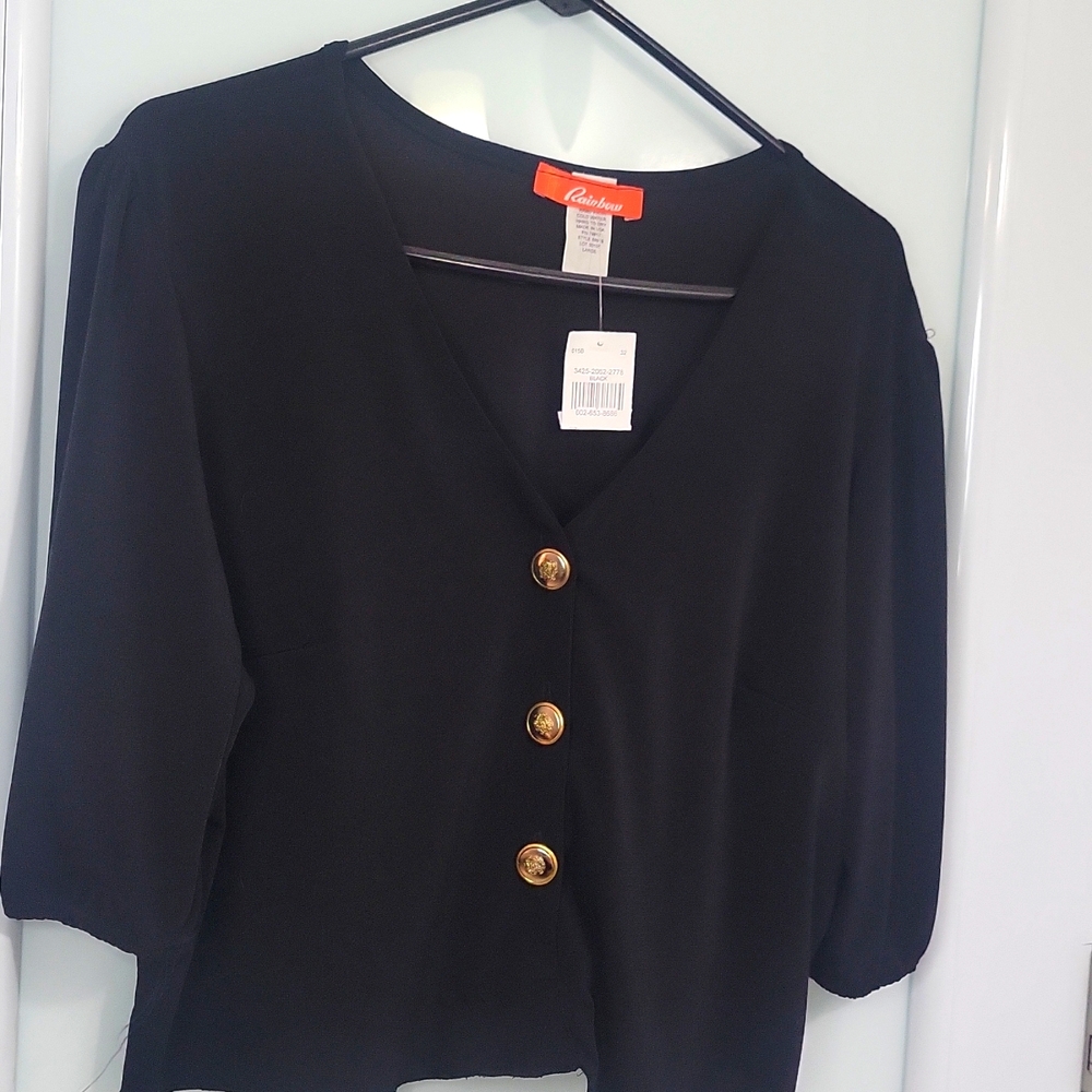 Rainbow Womens Blouses Botton Down Size Large